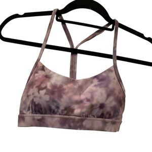 NWT Lululemon flow y nulu bra PURPLE Size 6